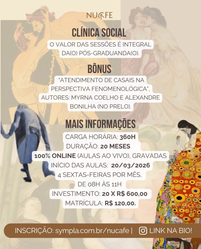 Clínica Fenomenológica das Infâncias, Adolescências, Casais e Famílias — imagem 2