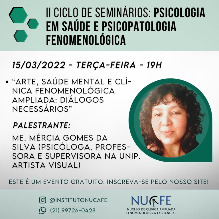 Cartaz 4 do II Ciclo: Psicologia em Saúde e Psicopatologia Fenomenológica