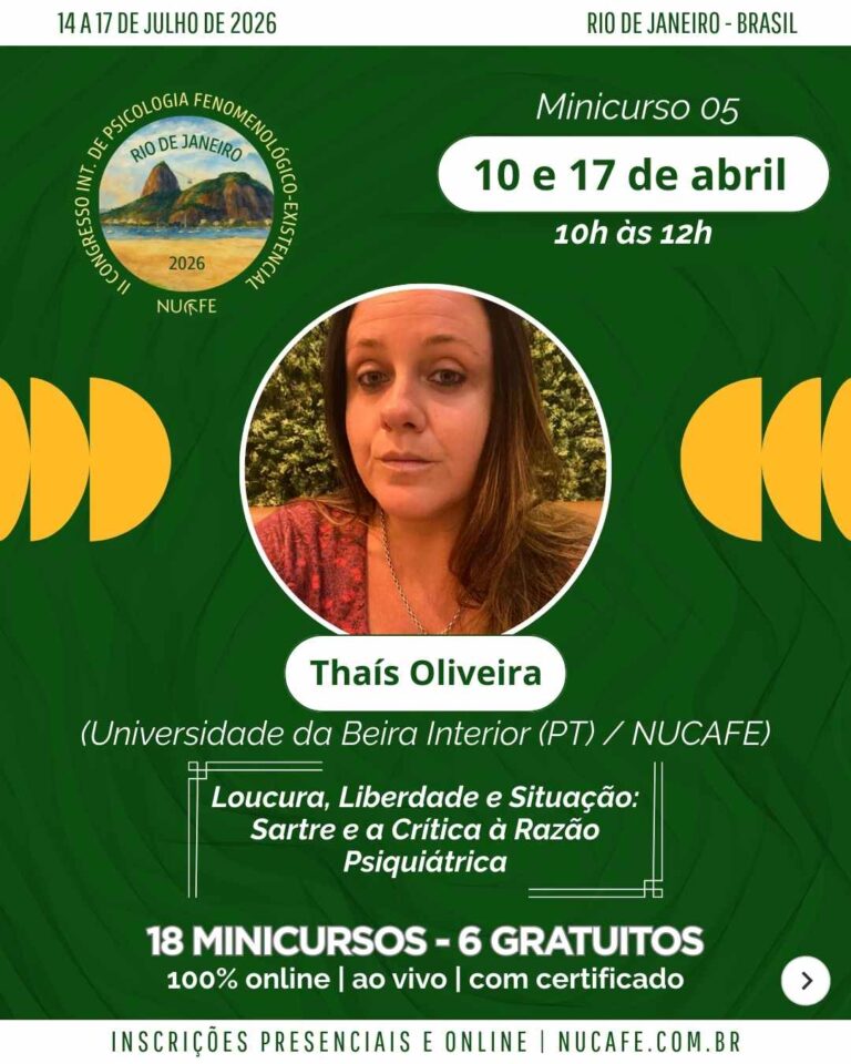 Cartaz 6 do II Congresso Internacional de Psicologia Fenomenológico-Existencial
