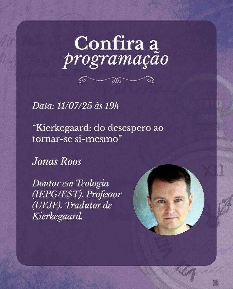 Cartaz 5 do VII Ciclo: Psicologia Clínica Kierkegaardiana