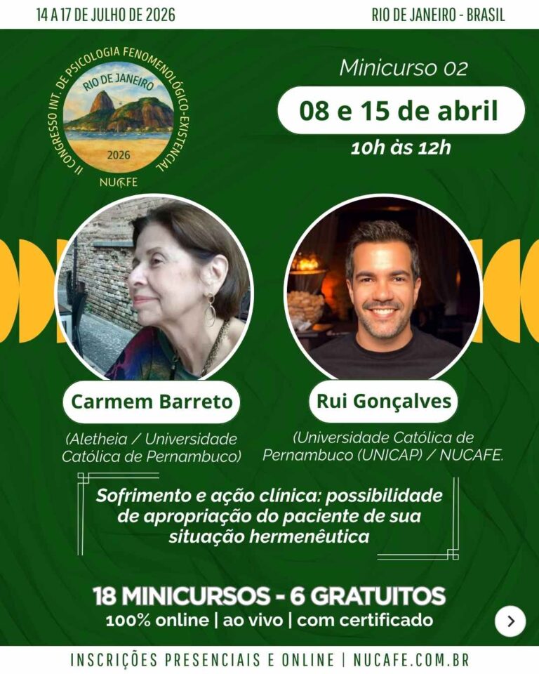 Cartaz 3 do II Congresso Internacional de Psicologia Fenomenológico-Existencial