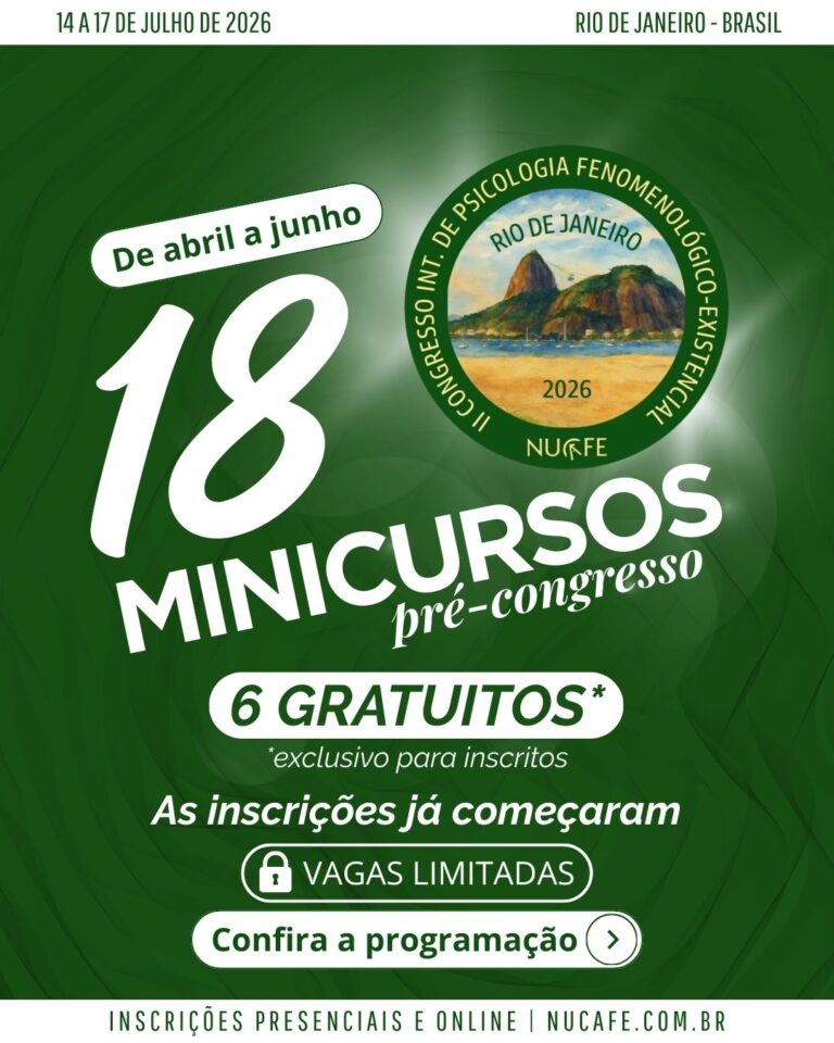 Cartaz 2 do II Congresso Internacional de Psicologia Fenomenológico-Existencial