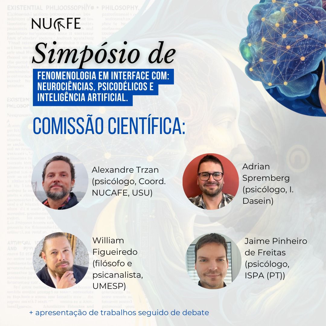 Cartaz 9 do simpósio Fenomenologia em interface com Neurociências, Psicodélicos e I.A.