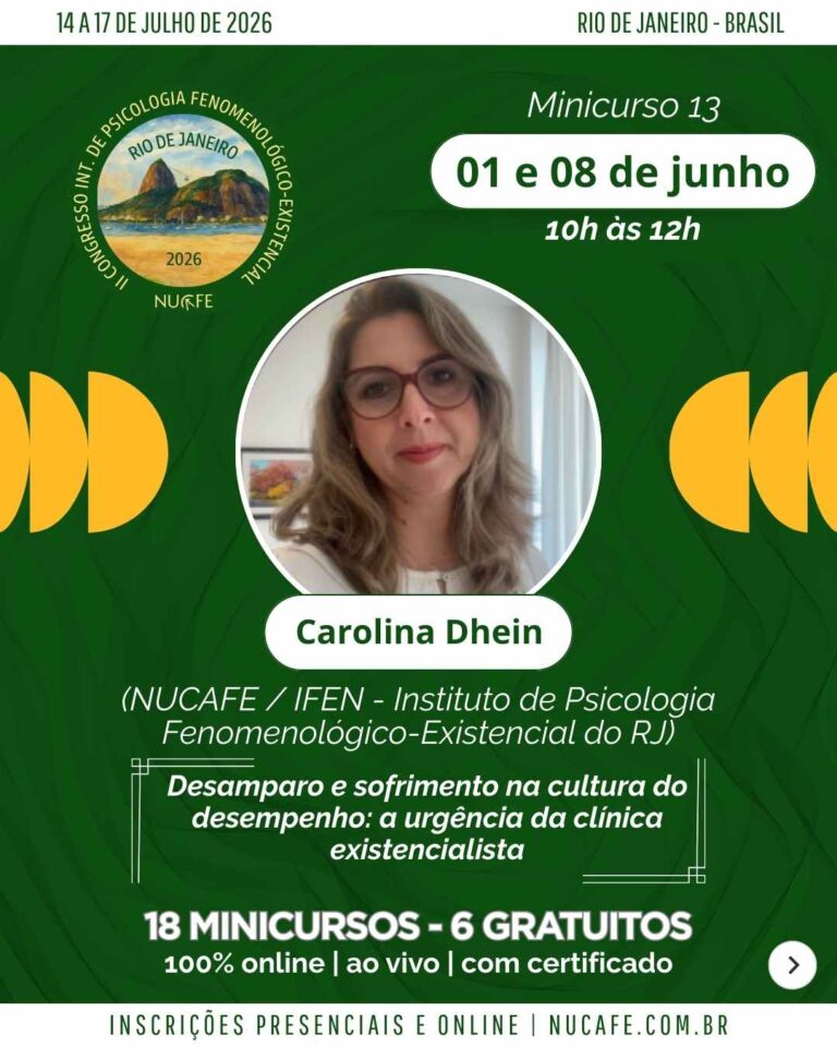 Cartaz 13 do II Congresso Internacional de Psicologia Fenomenológico-Existencial