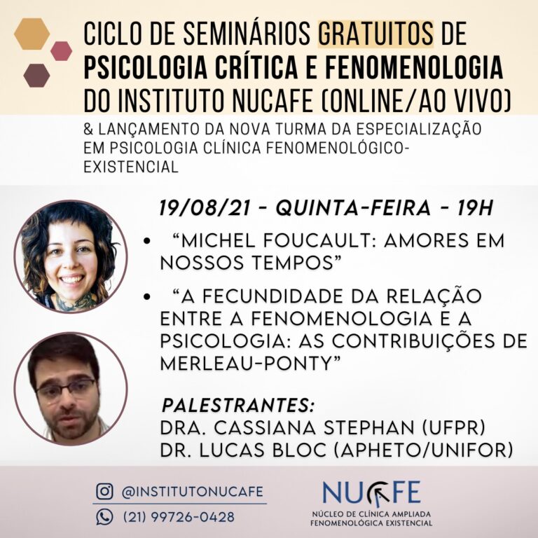 Cartaz 4 do I Ciclo: Psicologia Crítica e Fenomenologia